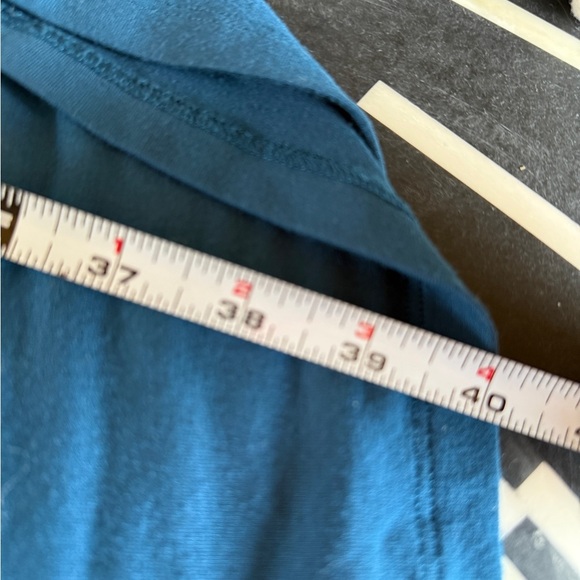 Eileen Fisher Cowel Neck Sleeeveless Dress Blue - Midi - Picture 7 of 9